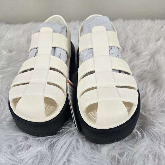 Crocs Stomp Fisherman Women's Sandal Chalk 209938-0WV US Size 9 - Picture 4 of 7